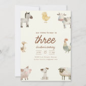 Farm Ranch Tiere Geburtstagsparty einladen Einladung (Vorderseite)