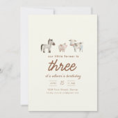 Farm Ranch Tiere Geburtstagsparty einladen Einladung (Vorderseite)