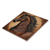 Farm Ranch Western Land Reitpferd Fliese (Seite)