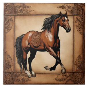 Farm Ranch Western Land Reitpferd Fliese