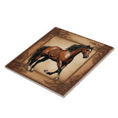 Farm Ranch Western Land Reitpferd Fliese (Seite)