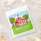 Farm Red Birthday Afrikanische Amerikanerin Danke Geschenktütchen (Ausgeschnitten)