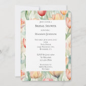 Farm Red Yellow Tulip Blume Brautparty Einladung (Vorderseite)