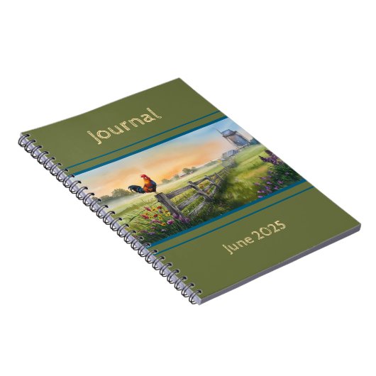 Farm Rooster Journal Notizblock (Rechte Seite)
