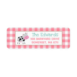 Farm Rücksendeadressen-Aufklebers Geburtstagsparty