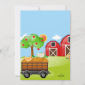 Farm Scarecrow Geburtstag Einladung (Rückseite)