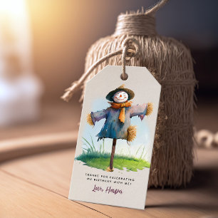 Farm Scarecrow Geburtstagsparty Gunst Geschenkanhänger