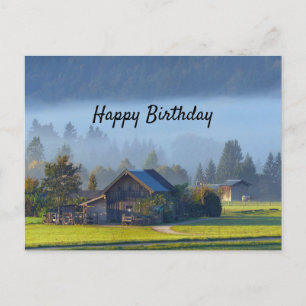 Farm Scene 3 Geburtstag Postkarte