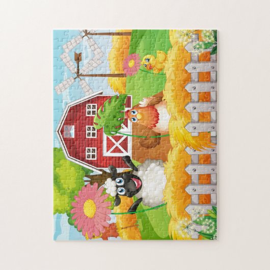 Farm Sheep Chicken Baby Duck Puzzle (Vertikal)