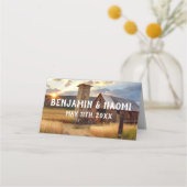 Farm & Sonnenblumen Hochzeiten Platzkarten (Rückseite)