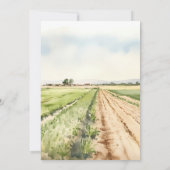 Farm Stalltiere Aquarell Geburtstagseinladungen Einladung (Rückseite)