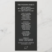 Farm String Lights Rustic Barn Wedding Programs Programm (Rückseite)