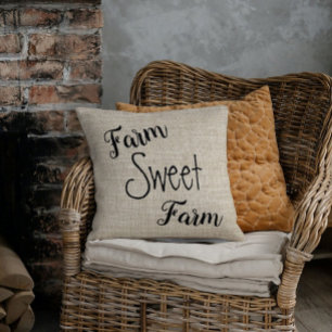 Farm Sweet Farm Country Throw Kissen