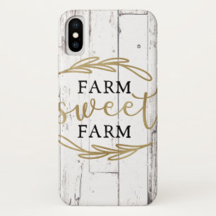 Farm Sweet Farm White Wood Country Bauernhof Case-Mate iPhone Hülle