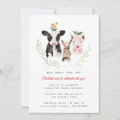 Farm Thema Geburtstagsparty Einladung (Vorderseite)