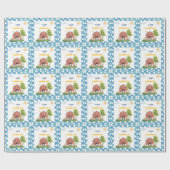 Farm Three I-E-I-O 3rd Birthday Geschenkpapier (Flach)