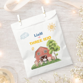 Farm Three I-E-I-O 3rd Birthday Geschenktütchen