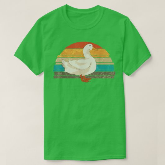 Farm Tier Ente Lover Bird Bauer Retro Duck T-Shirt (Design vorne)
