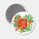 Farm to School Month Magnet (Vorderseite/Rückseite)