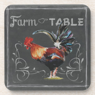 Farm-to-Table-Hahn Untersetzer