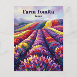 Farm Tomita Japan Postkarte