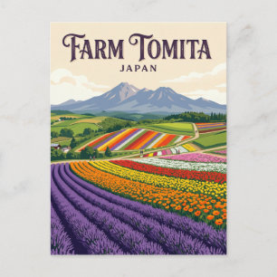 Farm Tomita Japan Postkarte