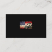 Farm Tractor America Flag Patriotic Farm Visitenkarte (Vorderseite)