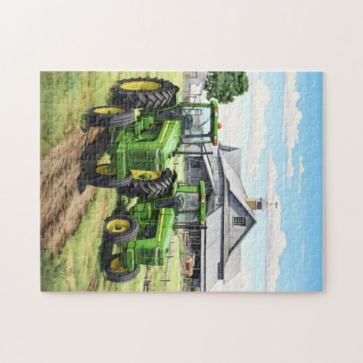 Farm Tractor Puzzle (Horizontal)