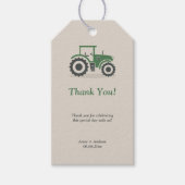 Farm Tractor Vielen Dank Geschenkanhänger (Vorderseite)