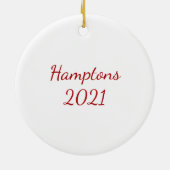 Farm Tractor Weihnachten Keramik Ornament (Hinten)