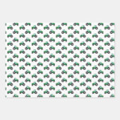 Farm Traktor, Grün- und Gelbkidpapier  Geschenkpapier Set (Vorderseite)