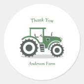 Farm Traktor Vielen Dank Aufkleber (Vorderseite)