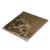 "Farm Troll" des schwedischen Künstlers John Bauer Fliese (Seite)