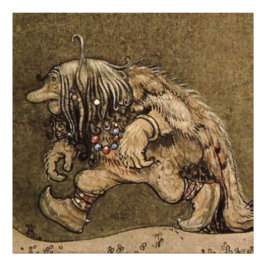 "Farm Troll" des schwedischen Künstlers John Bauer Fotodruck