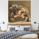 "Farm Troll" des schwedischen Künstlers John Bauer Leinwanddruck (Insitu (Schlafzimmer))