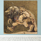 "Farm Troll" des schwedischen Künstlers John Bauer Leinwanddruck (Insitu (Holzboden))