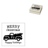 Farm Truck Weihnachtswald Gummistempel (Stempel)
