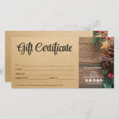 Farm Vintage Weihnachtsgeschenk Gutschein Kunsthan (Vorne/Hinten)