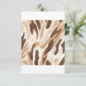 Farm Wedding Cowhide Print Begleitkarte (Stehend Vorderseite)