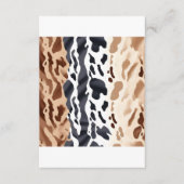 Farm Wedding Cowhide Print Begleitkarte (Vorderseite)