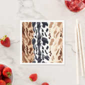 Farm Wedding Cowhide Print Serviette (Beispiel)