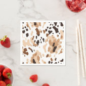 Farm Wedding Cowhide Print Serviette (Beispiel)
