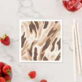 Farm Wedding Cowhide Print Serviette (Beispiel)