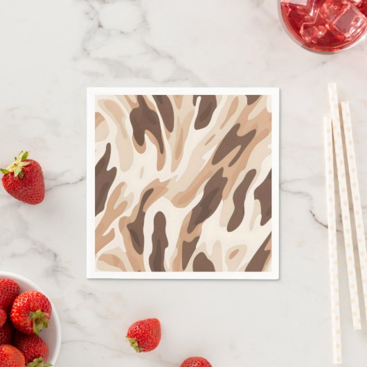 Farm Wedding Cowhide Print Serviette (Beispiel)