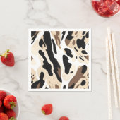 Farm Wedding Cowhide Print Serviette (Beispiel)