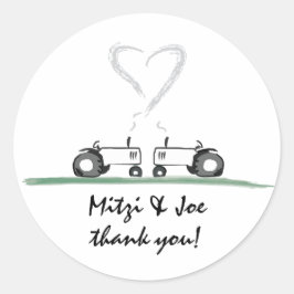 Farm Wedding Dankeschön Sticker