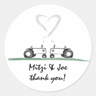 Farm Wedding Dankeschön Sticker