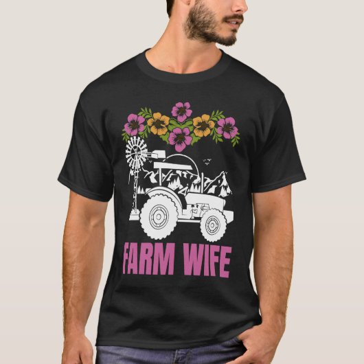 Farm Wife tractors Farmer Farming Tractor T-Shirt (Vorderseite)