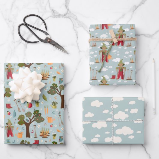 Farm Yard Gift Wrap Geschenkpapier Set (Vorderseite)