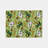 Farm-Yard-Kuh Fleecedecke (Vorderseite (Horizontal))